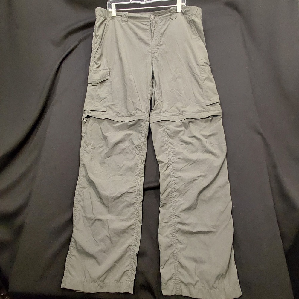 Columbia Silver Ridge Convertible Cargo Pants Mens 38x32 Gray AM8004 Omni-Shade